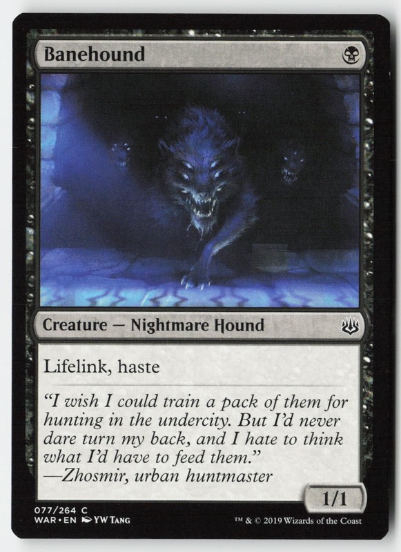 Banehound #77 (NM) War of the Spark WAR Magic MTG