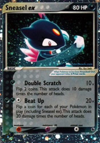 Damaged Sneasel ex – 103/109 – Ultra Rare Pokemon Ruby & Sapphire