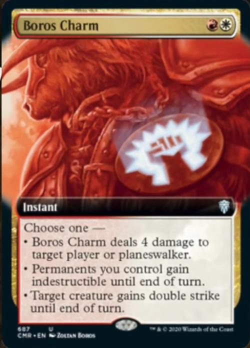 MTG English Boros Charm (Extended Art) NM Foil Commander Legends