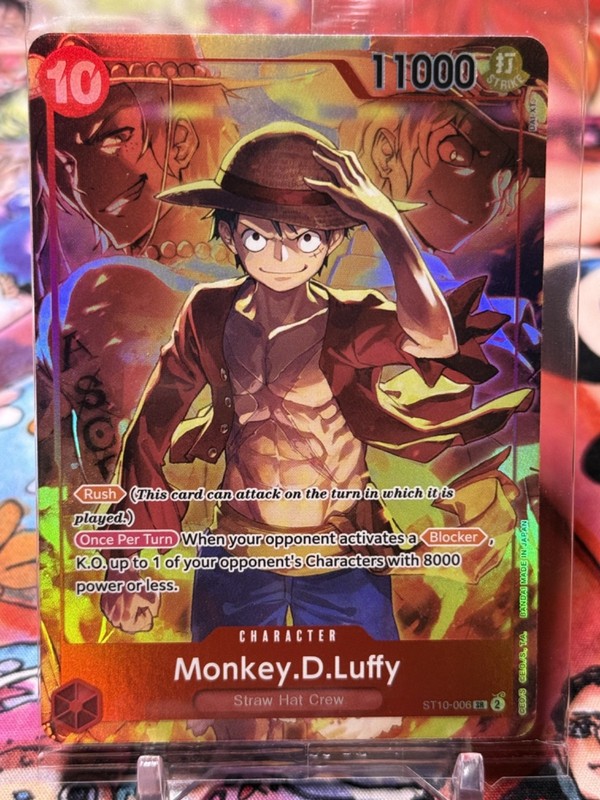 MONKEY D LUFFY – One Piece ST10-006 – PROMO SEALED Super Rare – Treasure Booster