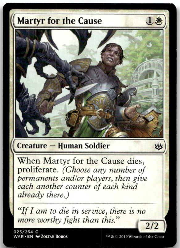 Martyr for the Cause 23 Common War of the Spark Magic: The Gathering LP