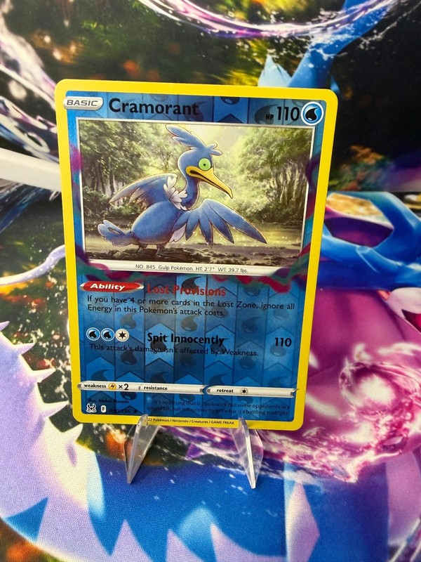 CRAMORANT 050/196 LOST ORIGIN Reverse Holo Rare Pokemon