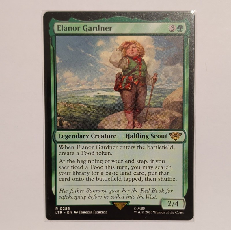 Elanor Gardner MTG LOTR #0286 Foil Rare Legendary Creature Halfling Scout – NM