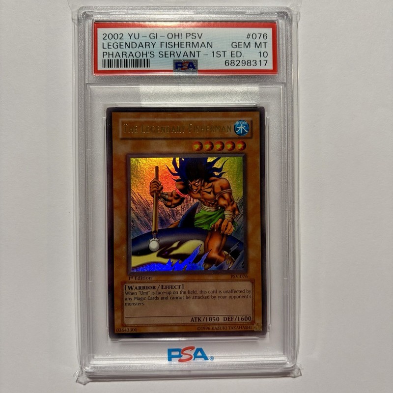 Yu-Gi-Oh! The Legendary Fisherman Pharaoh’s Servant 1st Edition PSV-076 PSA 10