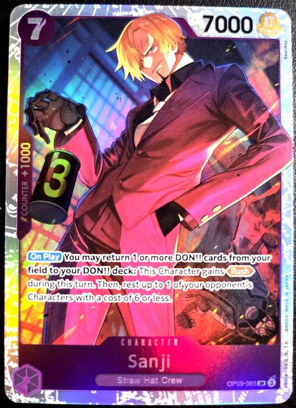 Sanji OP09-065 SR ONE PIECE Card Game NM Purple Reprint