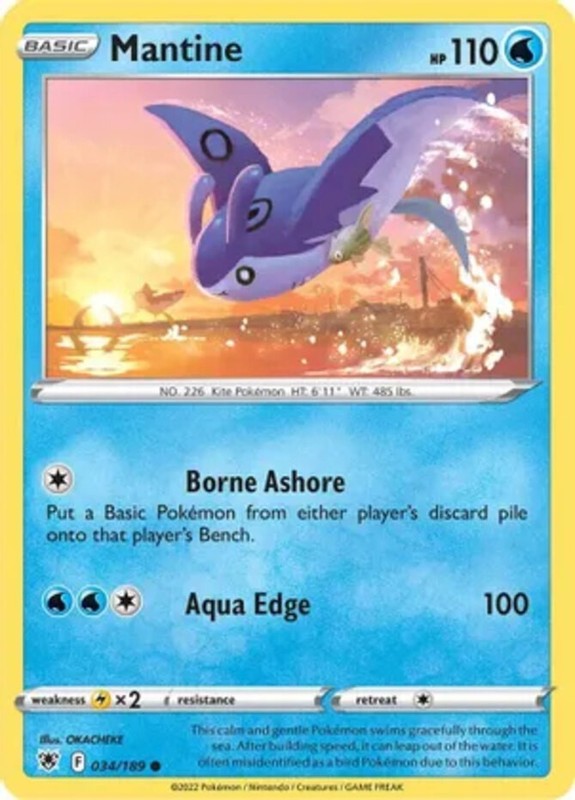 Mantine – 034/189 – Common – Near Mint
