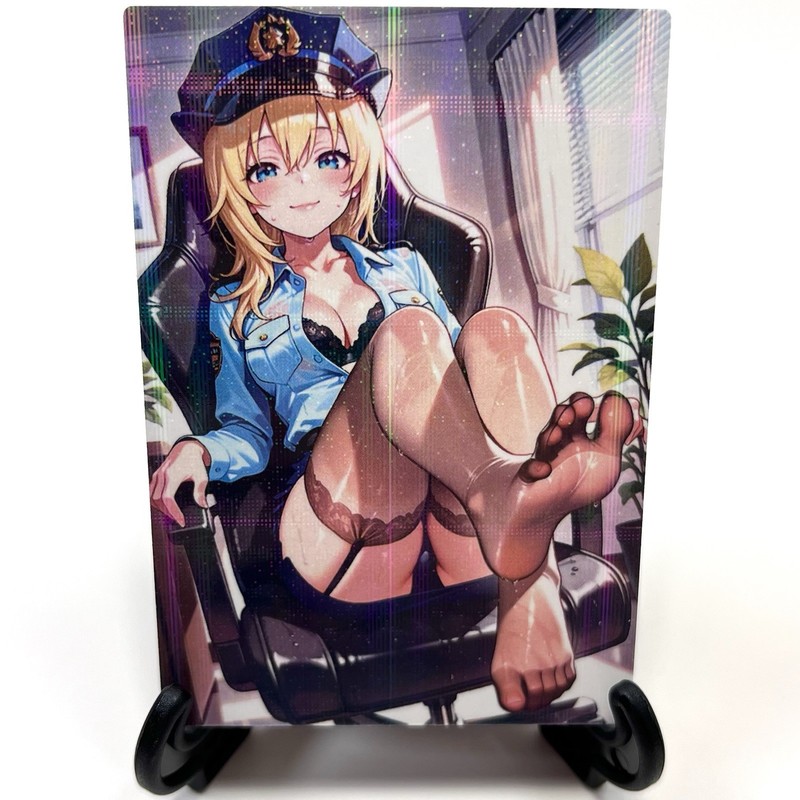 Sexy Hot Cute Anime Waifu Girl Doujin Lewd Goddess Story Holographic Art Card gallery