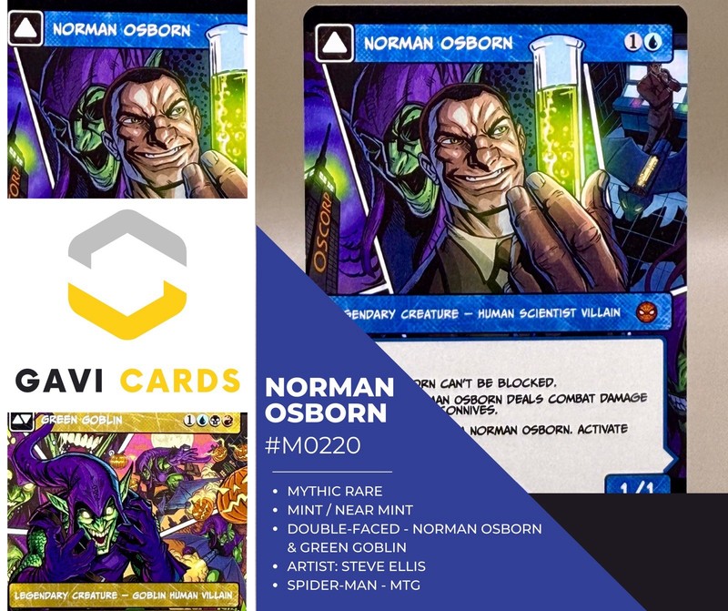 MTG Marvel’s Spider-Man Norman Osborn Green Goblin M 0220 Borderless Regular