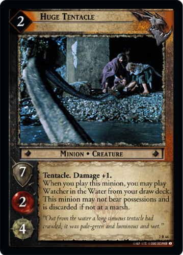 1x Huge Tentacle – 2R66 – Foil Moderate Play Mines of Moria