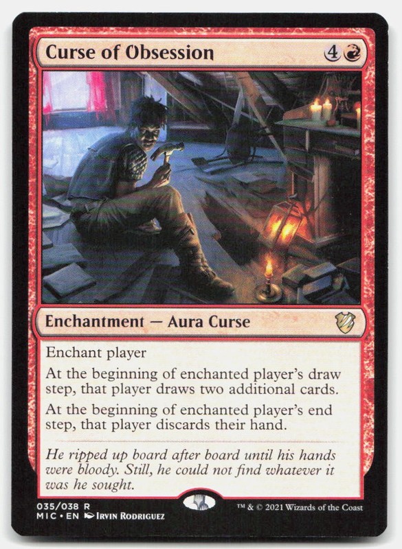 Curse of Obsession 35 Commander: Innistrad: Midnight Hunt Magic: The Gathering