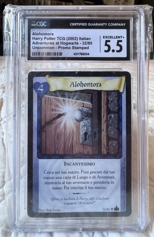 WotC Harry Potter TCG Alohomora Adventures at Hogwarts Promo Italian #32/80 CGC