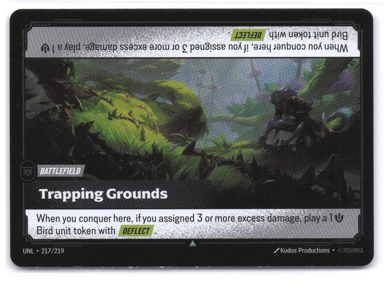 Trapping Grounds 217/219 NM Foil Unleashed Riftbound TCG