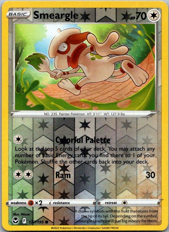 SWSH12: Silver Tempest #137/195 Smeargle