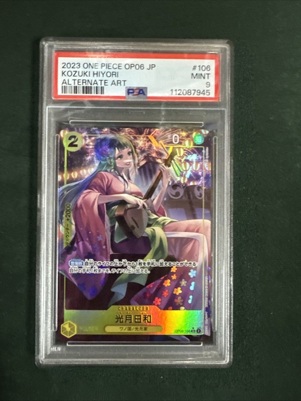 PSA 10 – 2023 One Piece OP06-106 SR – Kozuki Hiyori – ALT ART – Japanese