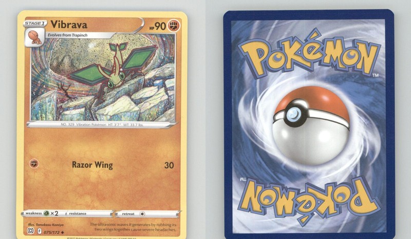 VIBRAVA 075/172 UC BRILLIANT STARS POKEMON NM/M KOMIYA