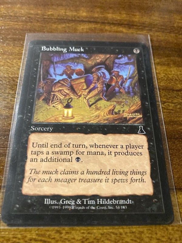 MTG✨BUBBLING MUCK Artist Proof✨Urza’s Destiny NM/M Sorcery HILDEBRANDT Bros Art gallery
