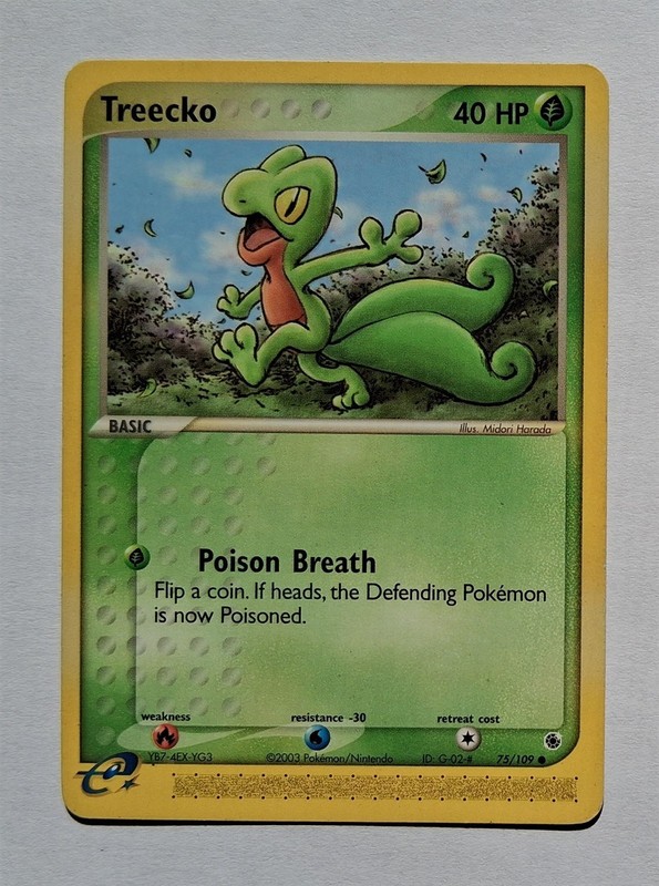Pokemon – Treecko – Ruby & Sapphire 75/109 – Common – NM