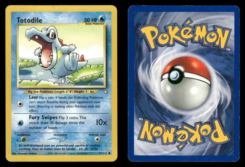 Totodile 81/111 Neo Genesis N1 Unlimited MP