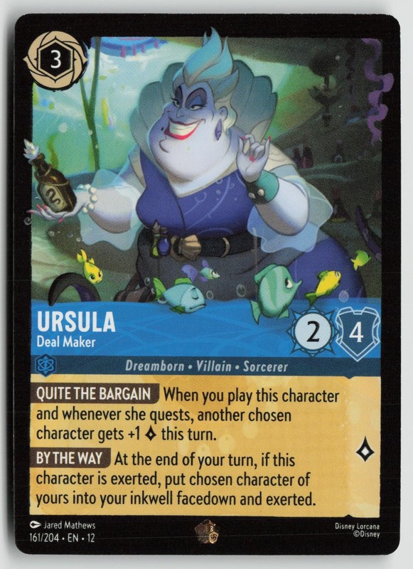 Ursula – Deal Maker Lightly Played 161/204 Wilds Unknown Lorcana