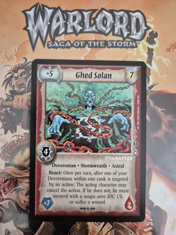 Warlord CCG Saga of The Storm – Deverenian – Ghed Solan