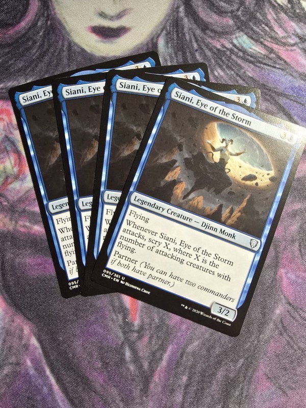 Siani, Eye of the Storm x4 4x, Commander Legends Blue MTG UNC