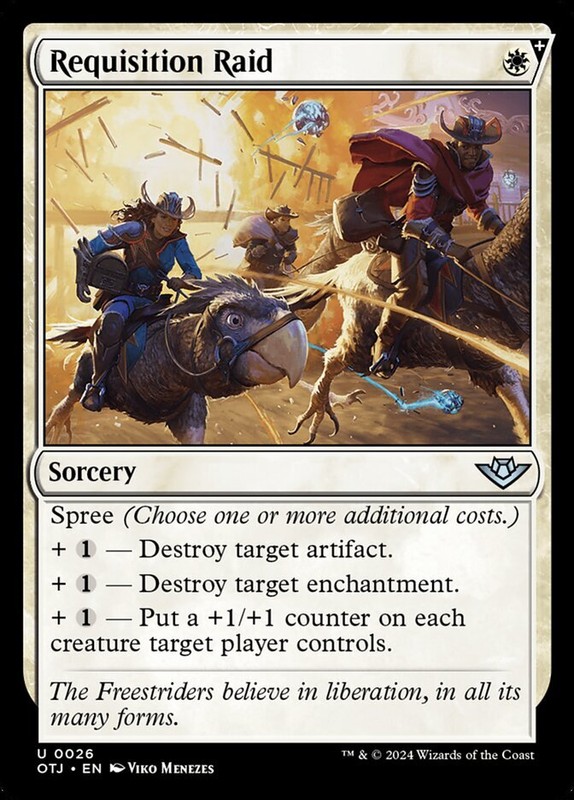 MTG Outlaws of Thunder Junction U Requisition Raid #0026