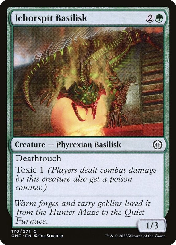 (x4) Ichorspit Basilisk 170/271 Play Set Common All Will Be One MTG NM