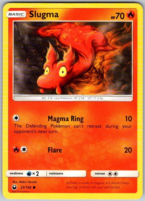 Slugma 23/168 Common Celestial Storm Near Mint