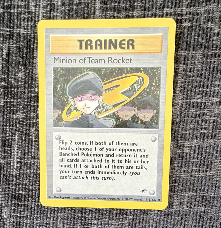 Pokémon TCG Gym Heroes Minion of Team Rocket Uncommon 113/132 Excellent