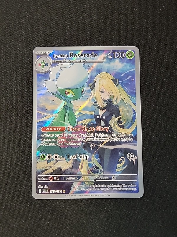 Pokémon TCG Cynthia’s Roserade 184/182 IR Destined Rivals