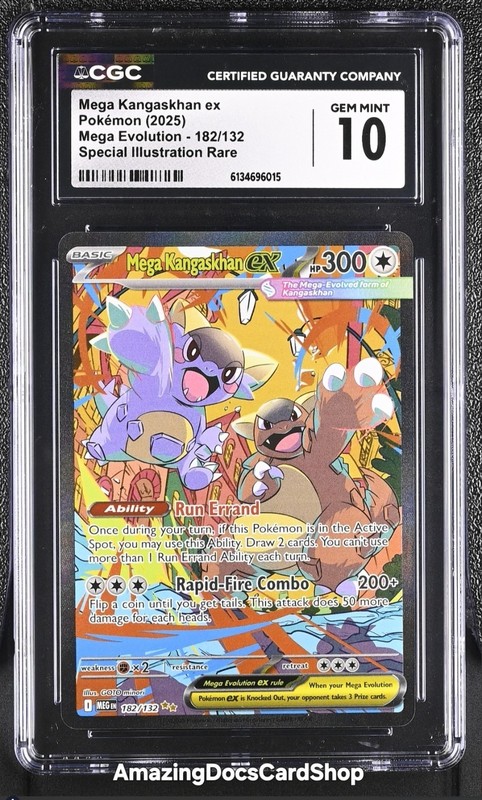 Mega Kangaskhan EX 182/132 Special Illustration Rare Pokemon CGC 10 Gem Mint