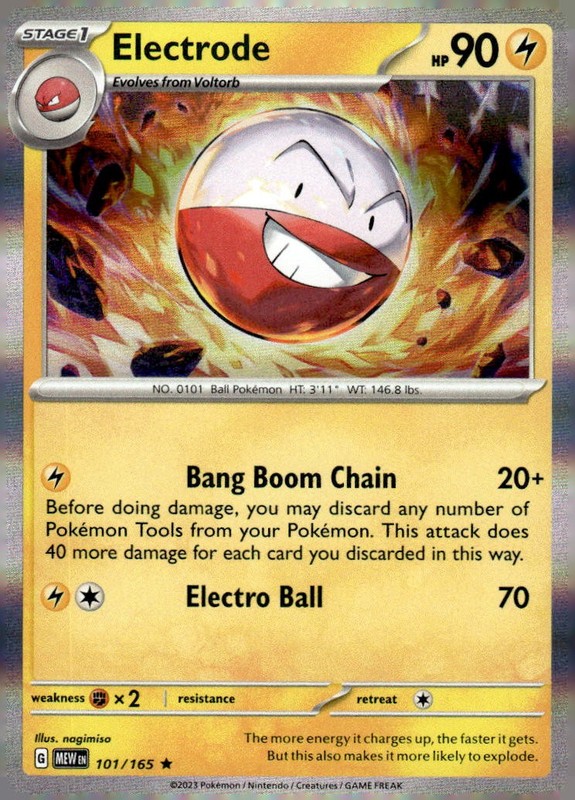 Electrode 101/165 Rare 151 Holo Near Mint