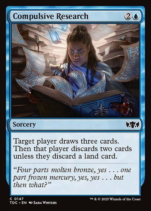 (x4) Compulsive Research 147 Play Set C Normal TDC MTG NM