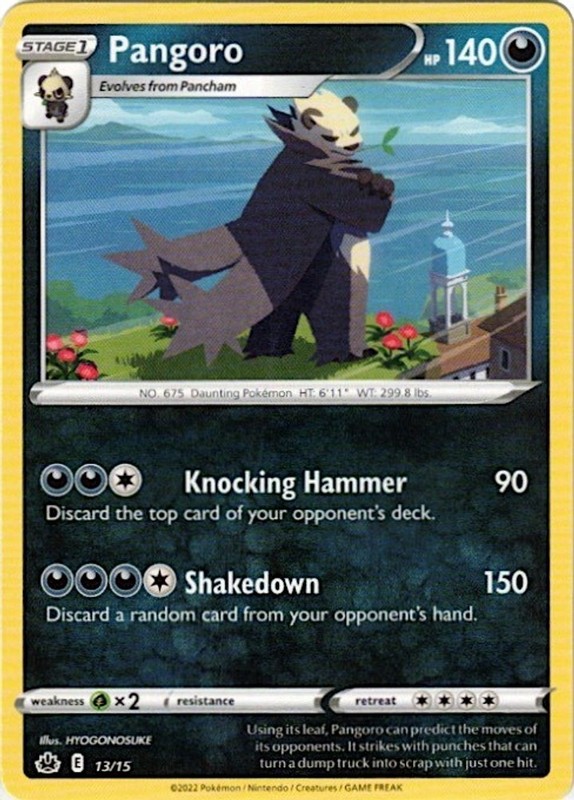 Pangoro – 13/15 (013/015) Promo NM M22 McDonald’s Promos 2022 Pokemon TCG