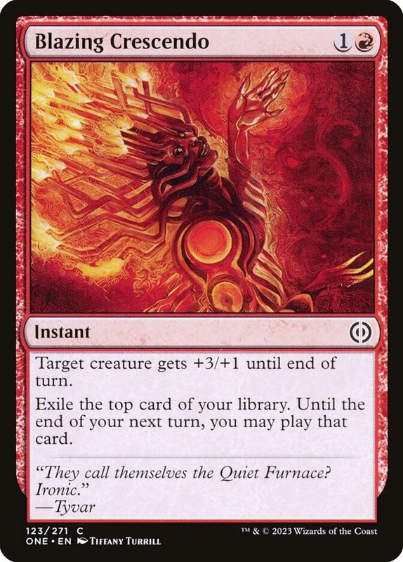 MTG Magic the Gathering Blazing Crescendo (123/534) Phyrexia All Will Be One NM