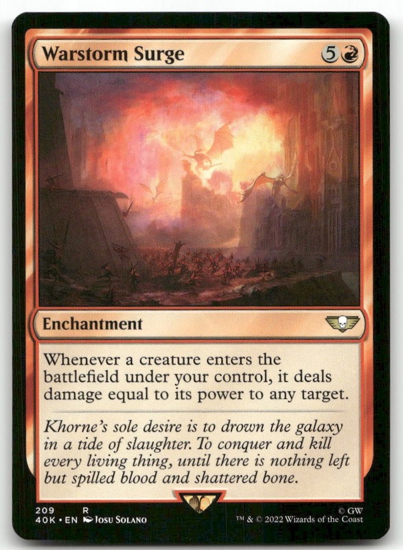 Warstorm Surge 209 MTG Universes Beyond: Warhammer 40,000 R NM