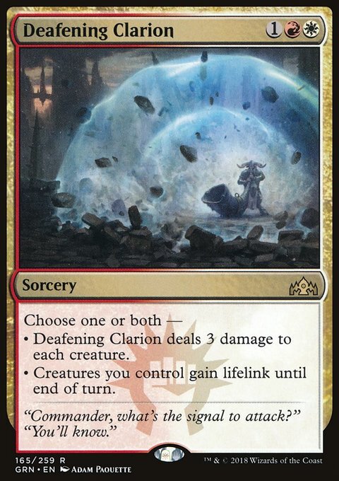MTG Magic the Gathering Deafening Clarion (165/291) Guilds of Ravnica LP
