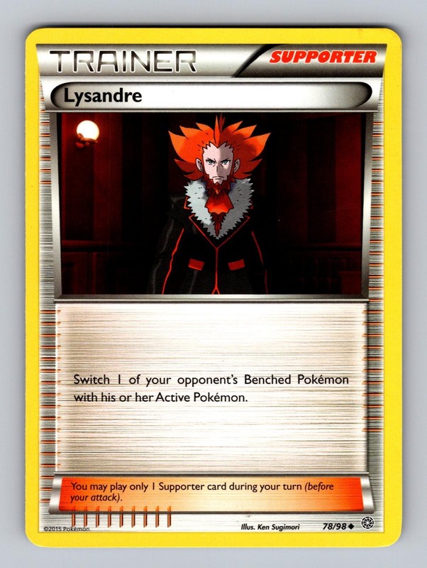 Lysandre 78/98 Uncommon Ancient Origins Pokemon Lightly Played