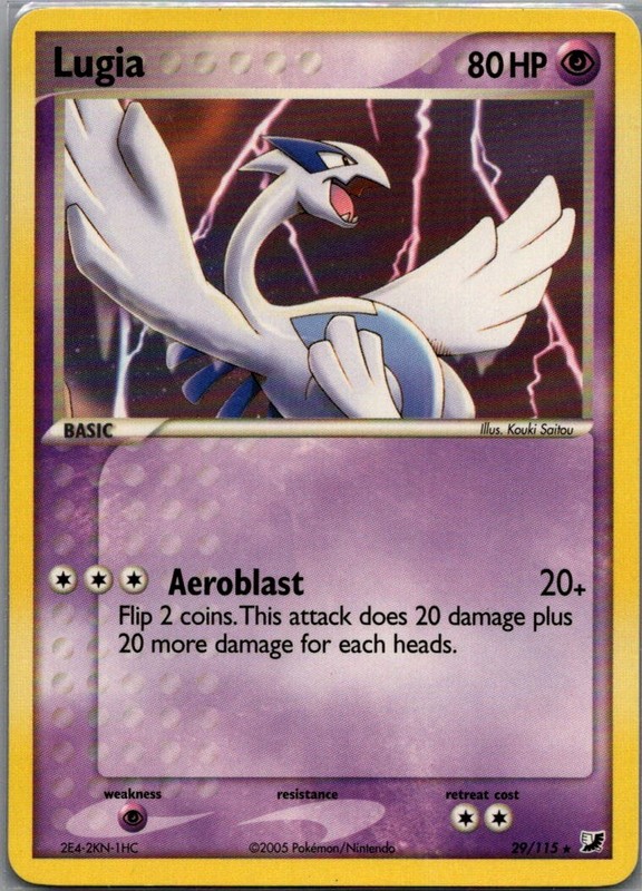 Lugia Rare Unseen Forces 29/115 NM