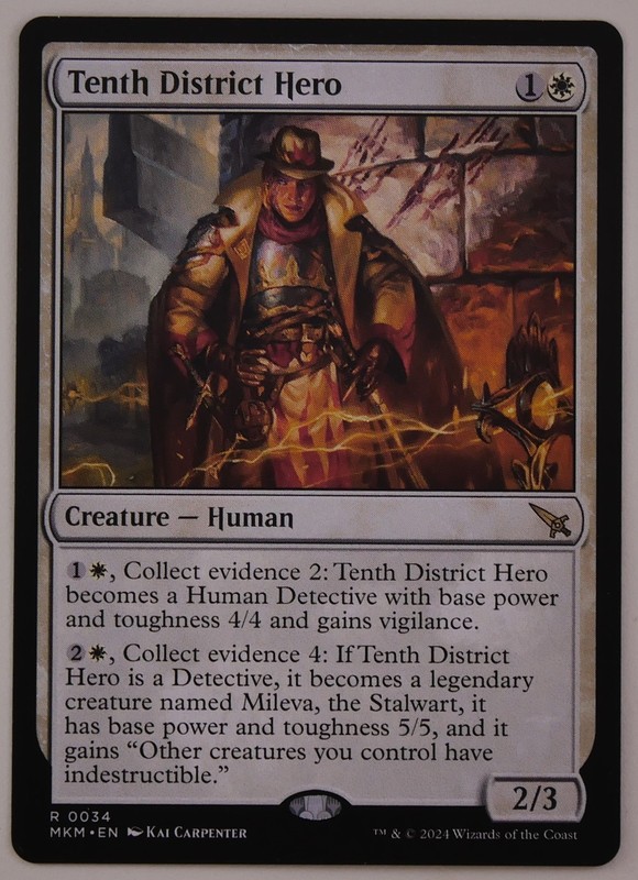 Tenth District Hero MKM 0034 MTG Human Detective Indestructible