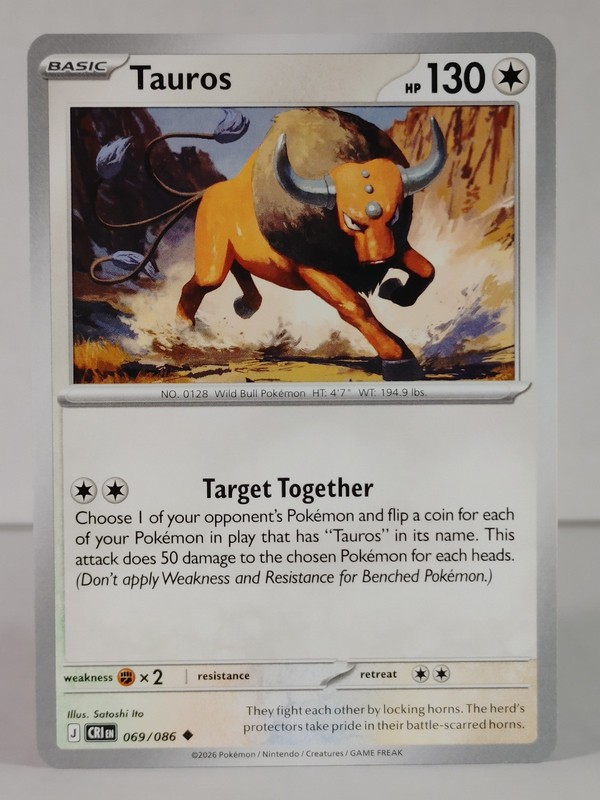Tauros – ME: Chaos Rising #069 – POKEMON – NM – singles