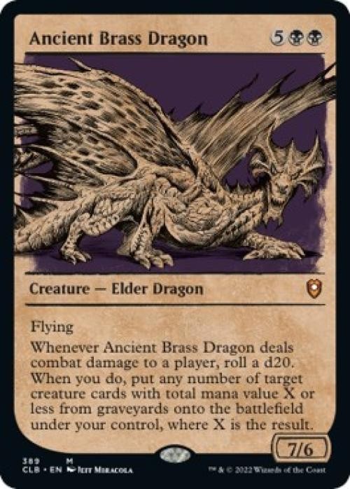 MTG English Ancient Brass Dragon (Showcase) NM Foil