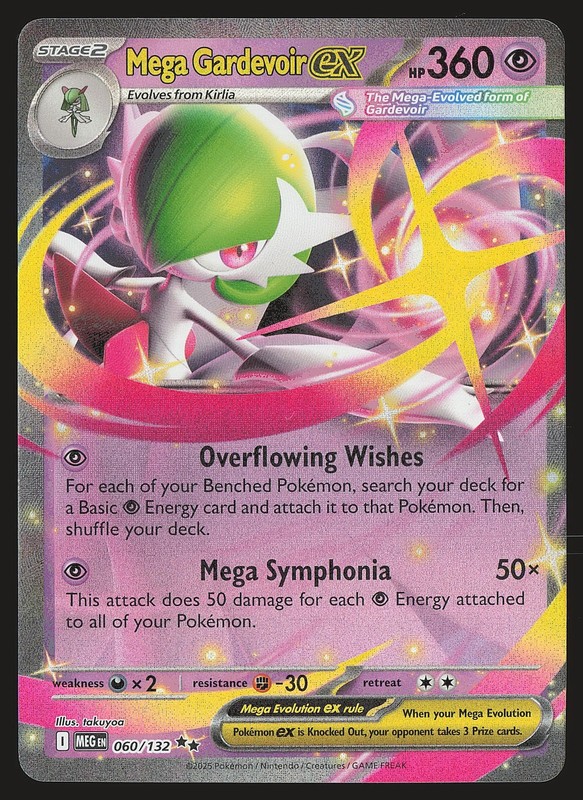 ME01: Mega Evolution Mega Gardevoir ex #060/132 Pokemon Card