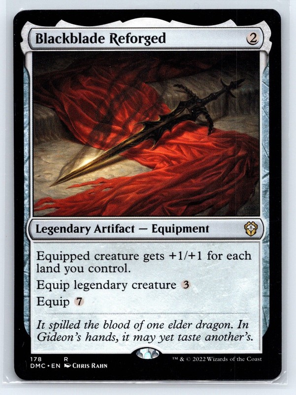 Blackblade Reforged Commander: Dominaria United DMC 178 NM Chris Rahn