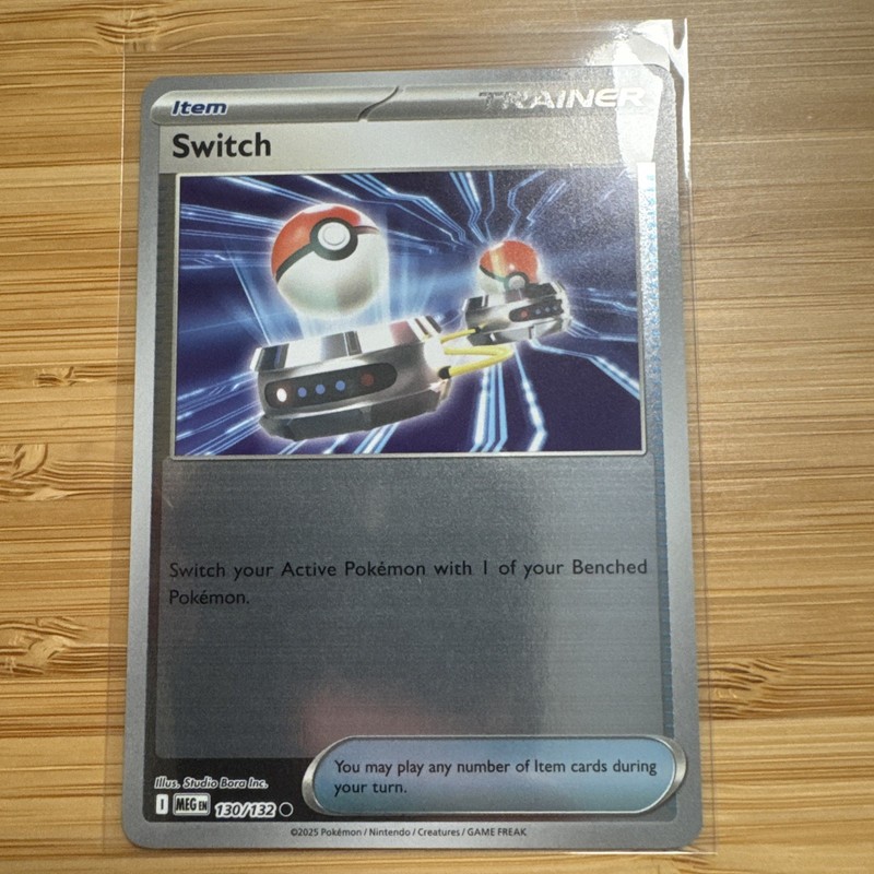 130/132 Switch : (Reverse Holo) Card : Mega Evolution : Pokemon TCG