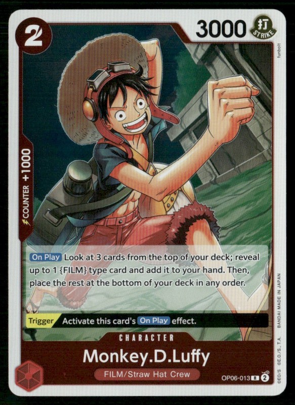 2024 Wings of the Captain Monkey.D.Luffy Character / Red/FILM/Straw Hat Crew