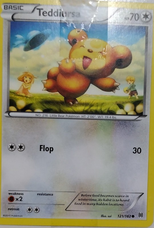Teddiursa 121/162 Breakthrough Basic Common 70 HP 2015 English Pokémon TCG Card