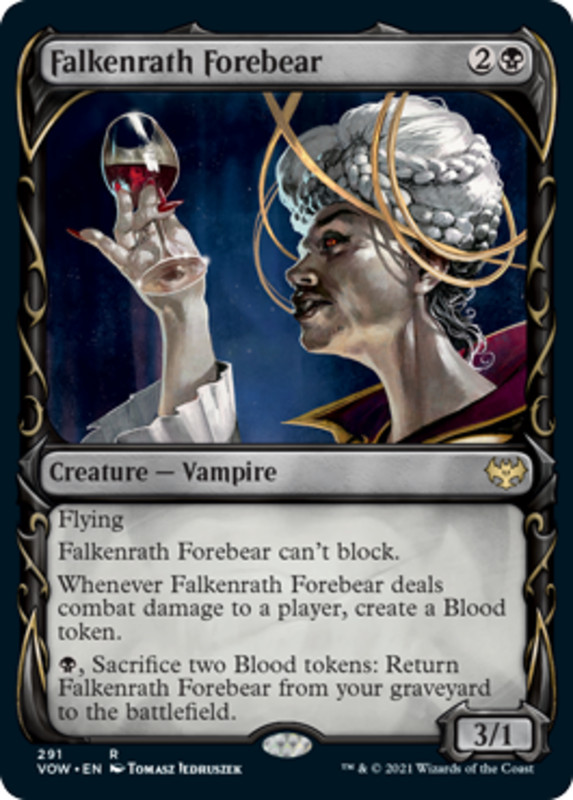 x1 Falkenrath Forebear – Foil – Showcase R MTG Innistrad: Crimson Vow M/NM, Engl