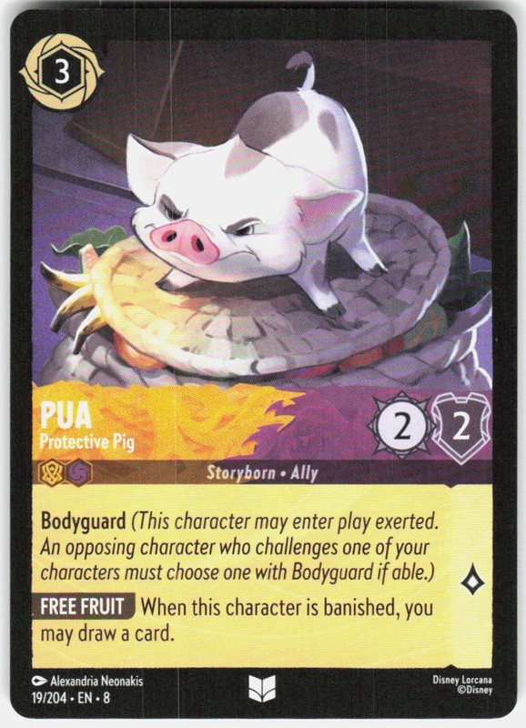 Pua Protective Pig 19/204 Reign of Jafar Disney Lorcana