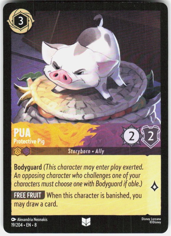 Pua Protective Pig 19/204 Reign of Jafar Disney Lorcana